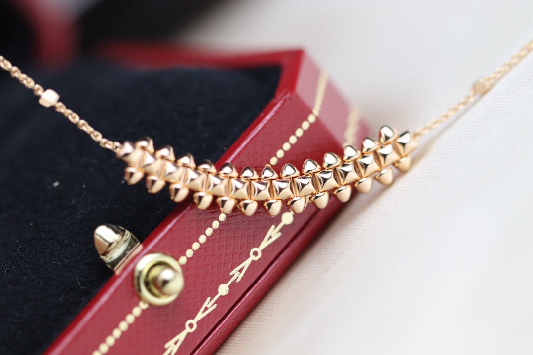 [Clover Jewelry]CLASH PINK GOLD NECKLACE