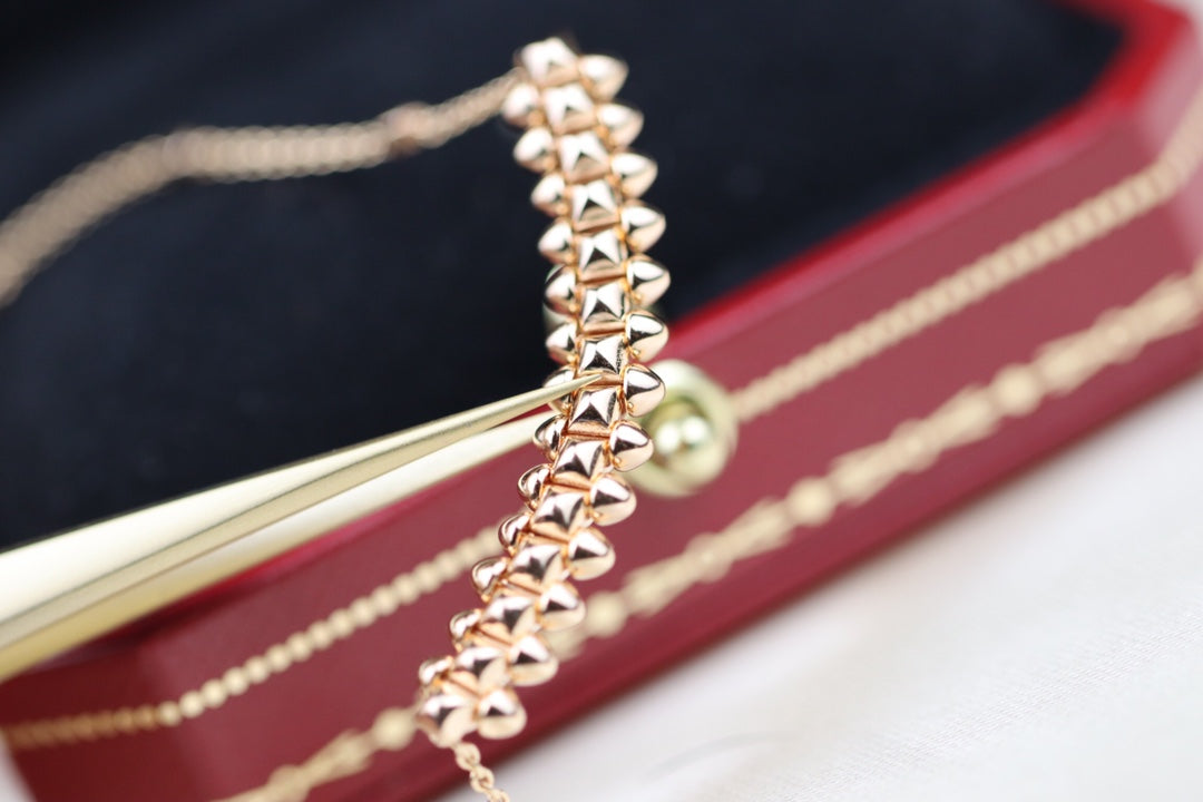 [Clover Jewelry]CLASH PINK GOLD NECKLACE
