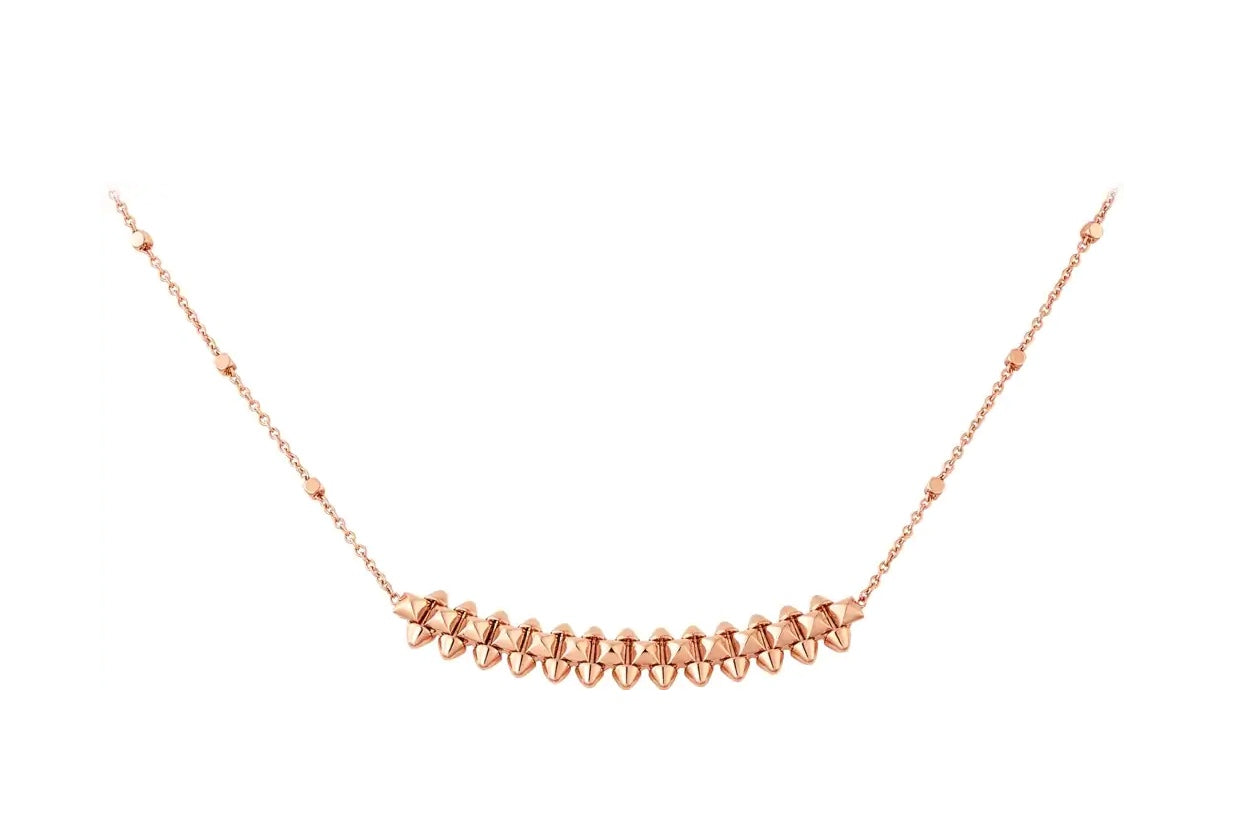 [Clover Jewelery]CLASH PINK GOLD NECKLACE