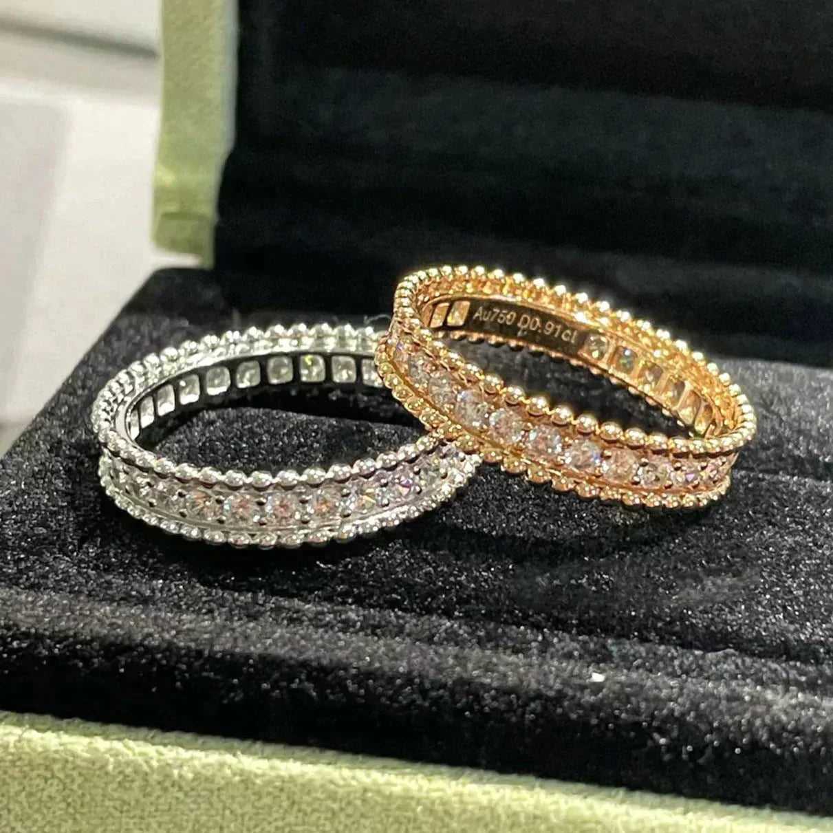 [Clover Jewelry]PERLEE DIAMOND ROSE GOLD RING