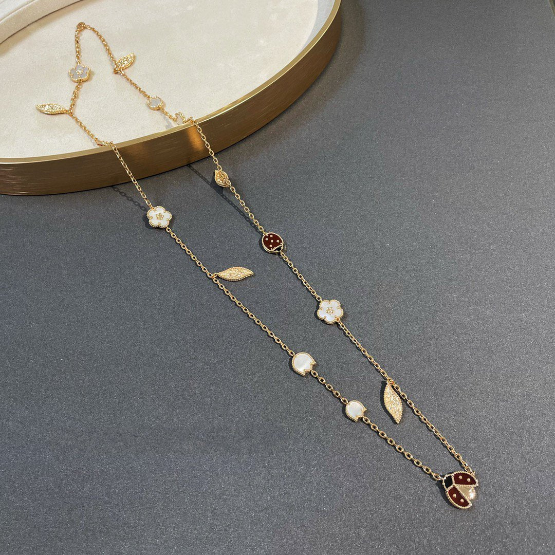 [Clover Jewelery]LUCKY SPRING 15 MOTIFS GOLD NECKLACE
