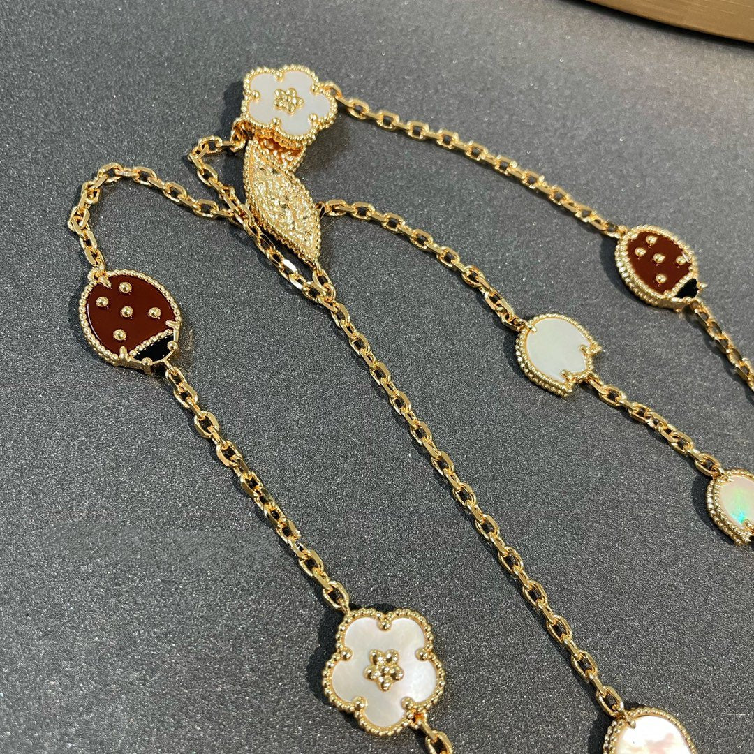 [Clover Jewelry]LUCKY SPRING 15 MOTIVE GOLDHALSKETTE