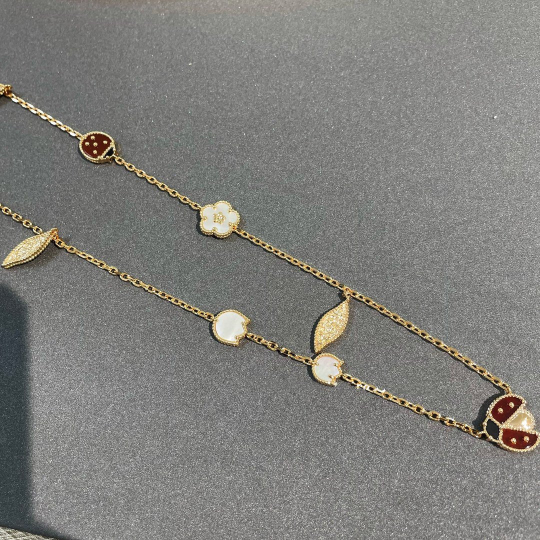 [Clover Jewelry]LUCKY SPRING 15 MOTIVE GOLDHALSKETTE