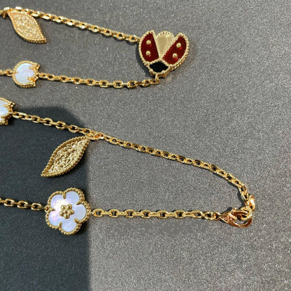 [Clover Jewelery]LUCKY SPRING 15 MOTIFS GOLD NECKLACE
