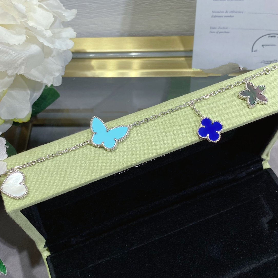 [Clover Jewelery]LUCKY SPRING SILVER BRACELET 4 MOTIF