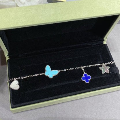 [Clover Jewelery]LUCKY SPRING SILVER BRACELET 4 MOTIF