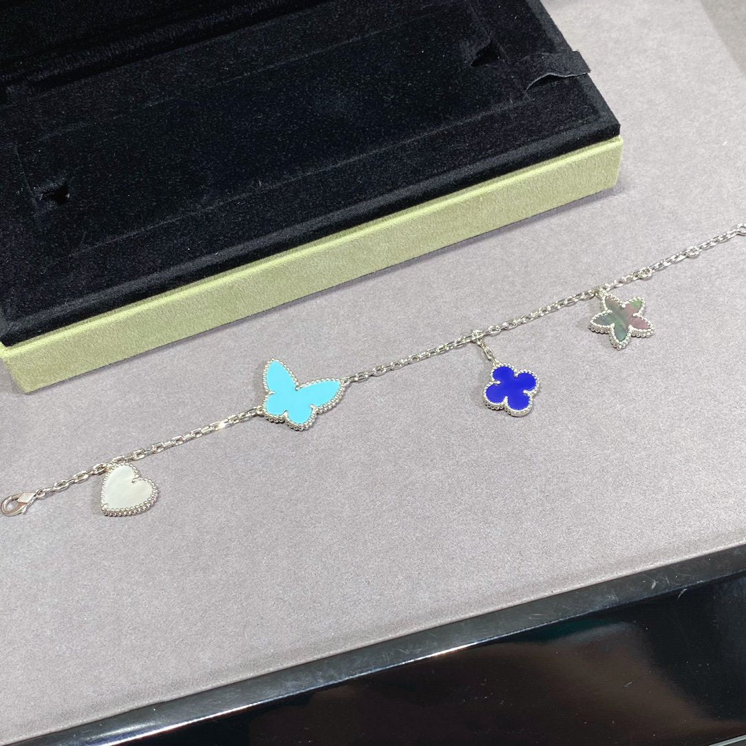 [Clover Jewelery]LUCKY SPRING SILVER BRACELET 4 MOTIF