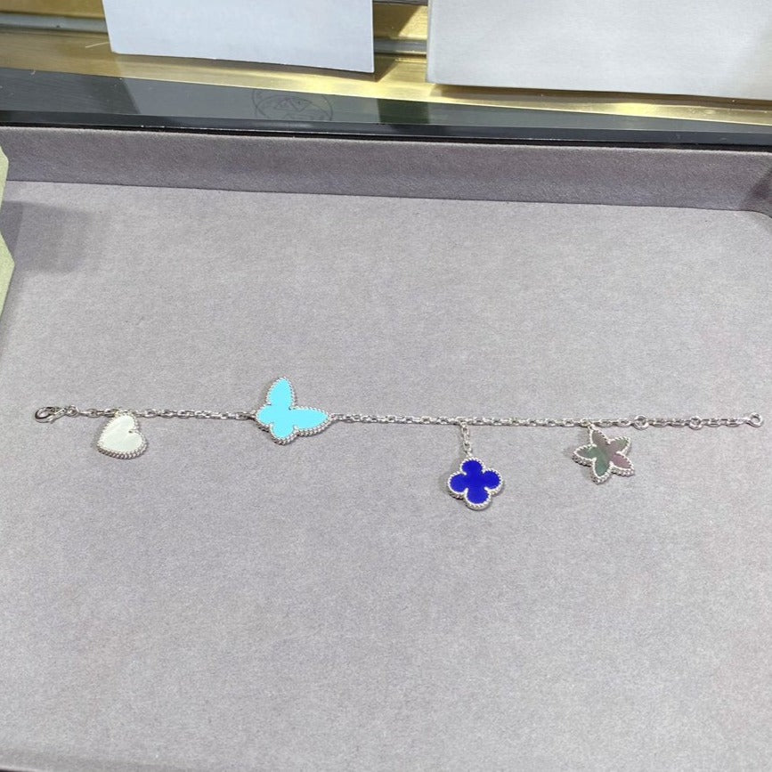 [Clover Jewelery]LUCKY SPRING SILVER BRACELET 4 MOTIF