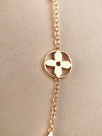 [Clover Jewelry]STAR AND SUN 7 MOTIFS GOLD BRACELET