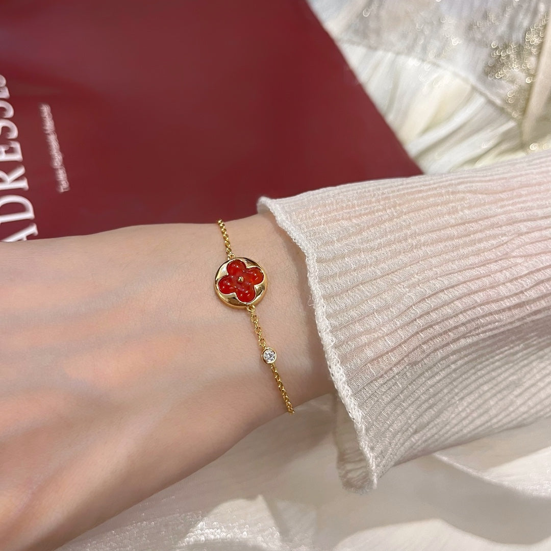 [Clover Jewellery]Sonnenanhänger Karneol Armband
