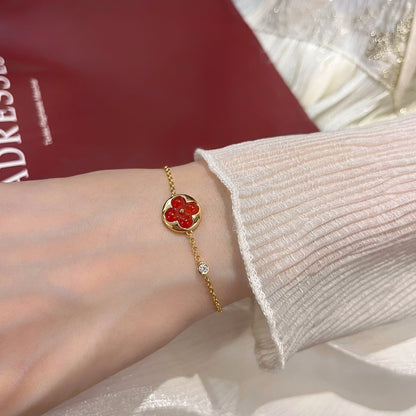 [Clover Jewellery]Sonnenanhänger Karneol Armband