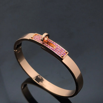 [Clover Jewelery]KELLY BRACELET PINK DIAMOND