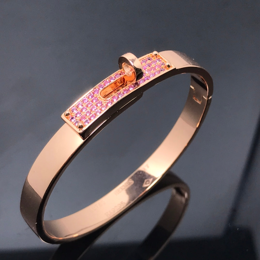 [Clover Jewelery]KELLY BRACELET PINK DIAMOND