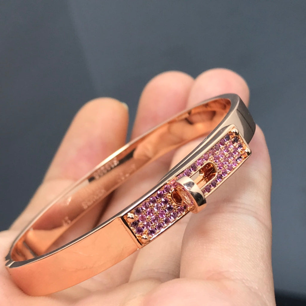 [Clover Jewelry]KELLY BRACELET PINK DIAMOND