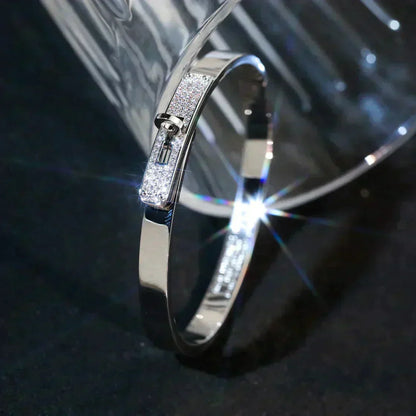 [Clover Jewelery]KELLY SILVER DIAMOND BRACELET