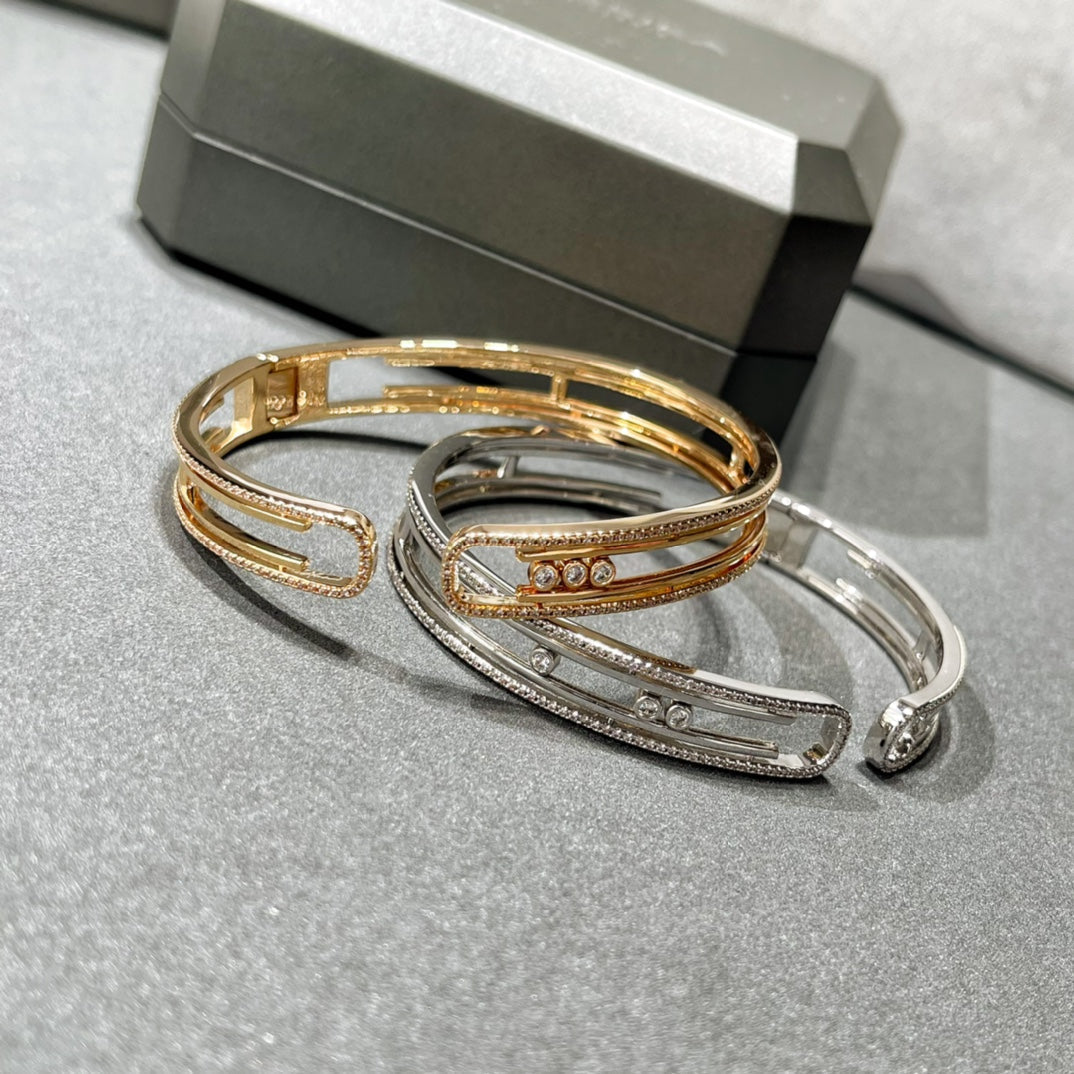 [Clover Jewelry]MOVE 10TH PAVED DIAMOND BRACELET