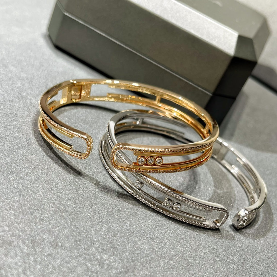 [Clover Jewelry]MOVE 10TH PAVED DIAMOND BRACELET
