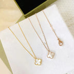 [Clover Jewelry]クローバーミニ 9.5mm 白蝶貝 ネックレス
