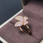 [Clover Jewelry]BUTTERFLY PINK GOLD DIAMOND RING