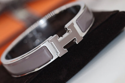 [Clover Jewelery]H BRACELET 12MM BROWN