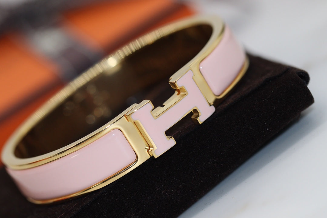 [Clover Jewelry]H BRACELET 12MM PINK