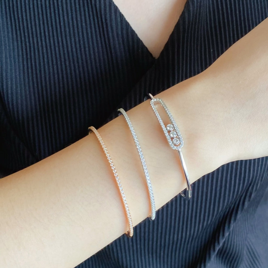 [Clover Jewelry]MINI DIAMANT TENNISARMREIF