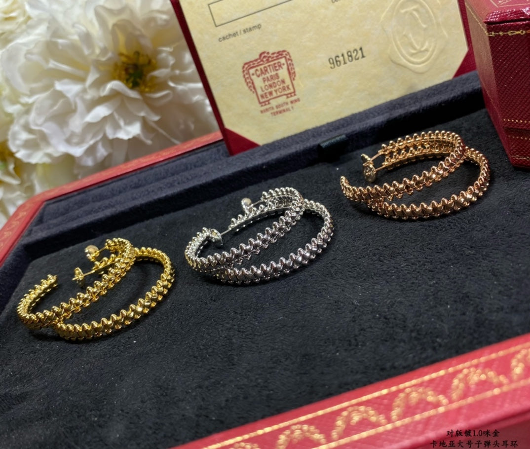 [Clover Jewelery]CLASH LARGE HOOP EARRINGS