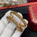 [クローバージュエリー]クラッシュラージフープピアス