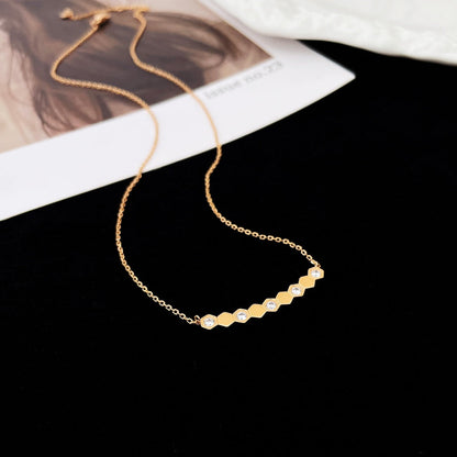 [Clover Jewelery]BEE MY LOVE DIAMOND NECKLACE