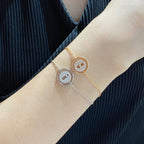 [Clover Jewelry]LUCKY MOVE DIAMOND PAVED BRACELET