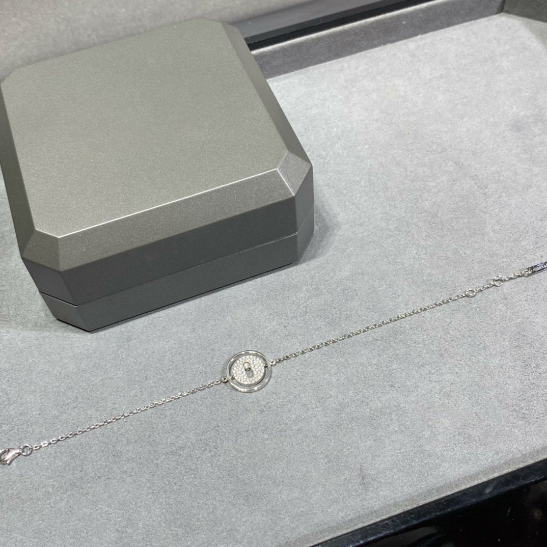 [Clover Jewelry]LUCKY MOVE DIAMOND PAVED BRACELET