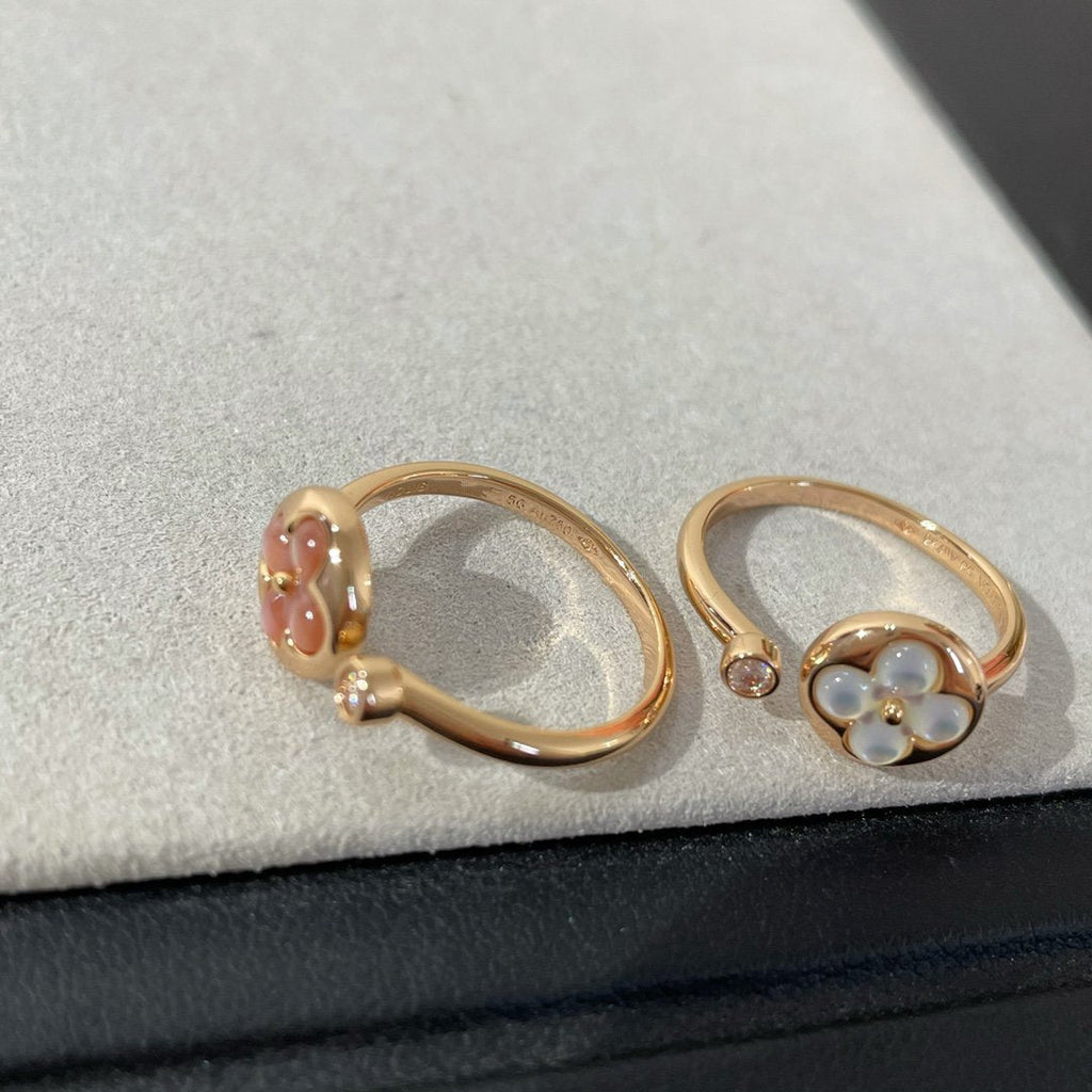 [Clover Jewelry]SUN 1 DIAMOND PINK MOP RING