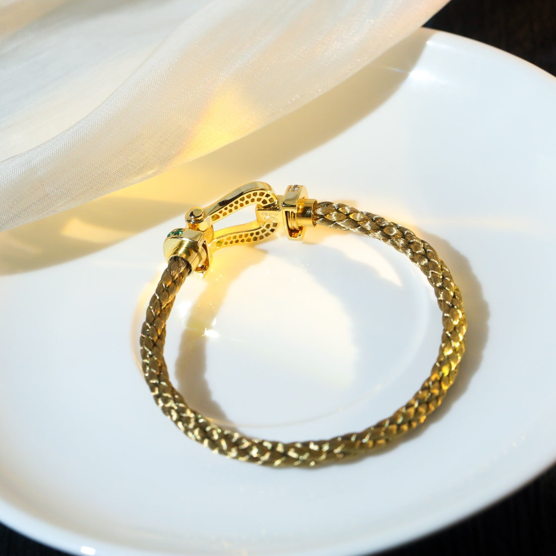 [Clover Jewellery]FORCE 10 GOLD GRÜNE DIAMANT-PAVIERTE