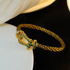 [Clover Jewelry]FORCE 10 GOLD GREEN DIAMOND PAVED
