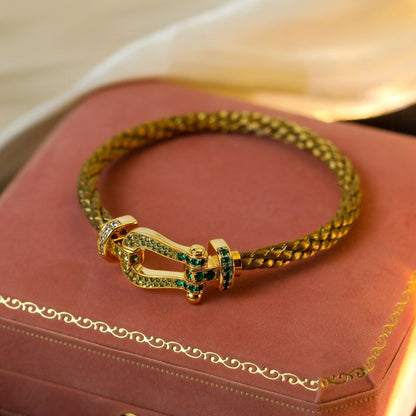 [Clover Jewellery]FORCE 10 GOLD GRÜNE DIAMANT-PAVIERTE