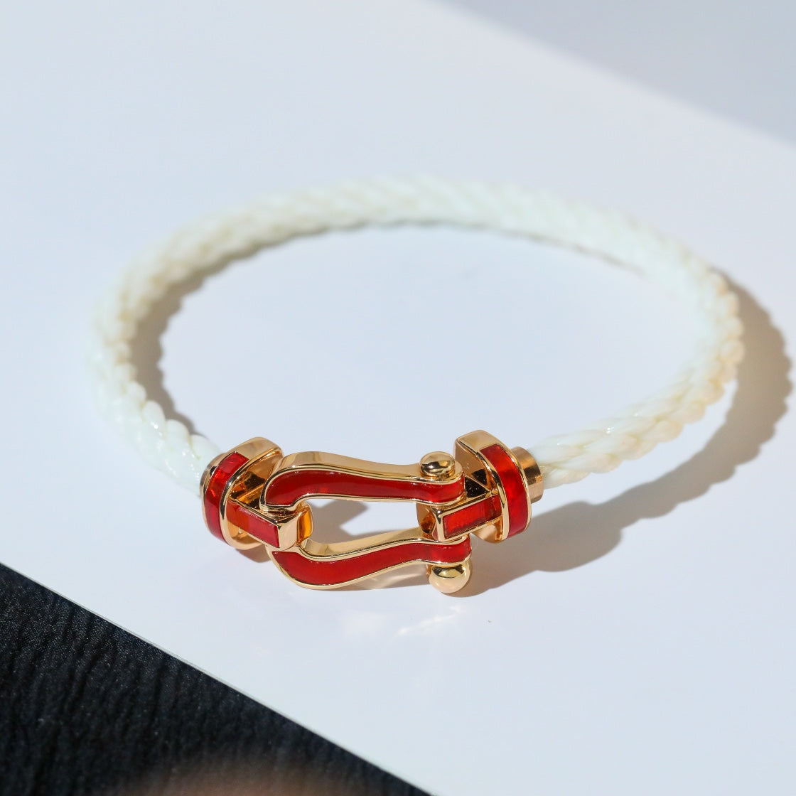 [Clover Jewelery]FORCE 10 WHITE TEXTILE DIAMOND PAVED