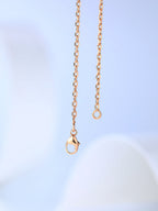 [Clover Jewelry]H CAGE PINK GOLD NECKLACE
