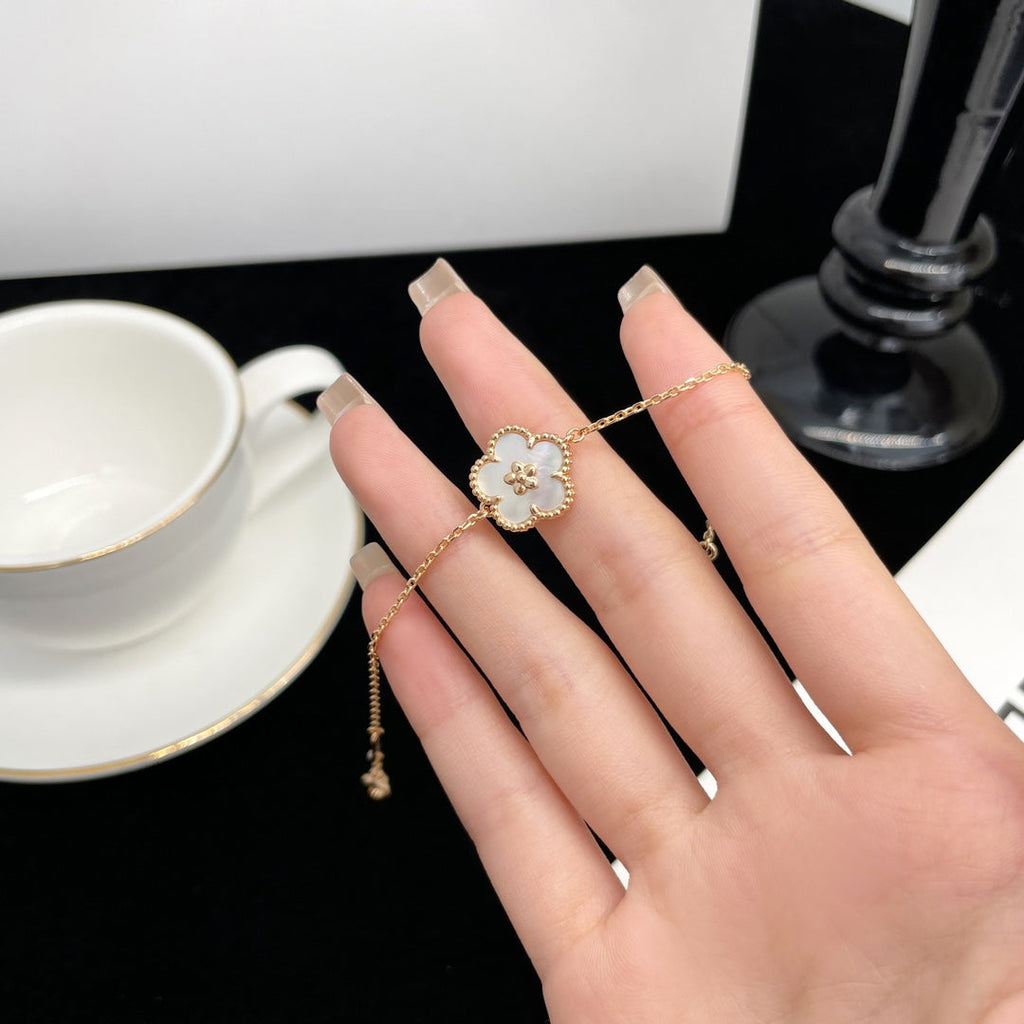 [Clover Jewelry]LUCKY SPRING ROSE GOLD MOP BRACELET