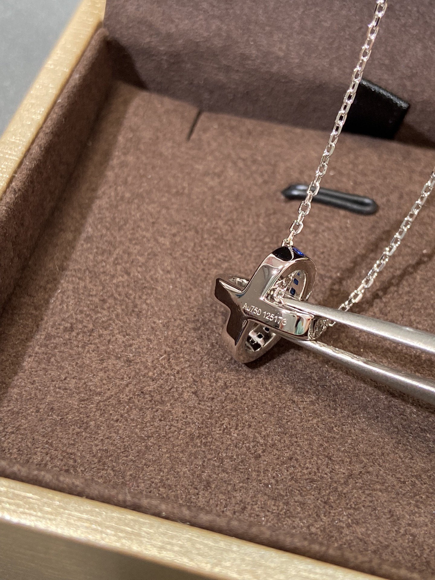 [Clover Jewelery]LIENS DIAMOND SILVER NECKLACE