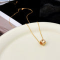 [Clover Jewelry]BEE MINI PENDANT DIAMOND NECKLACE