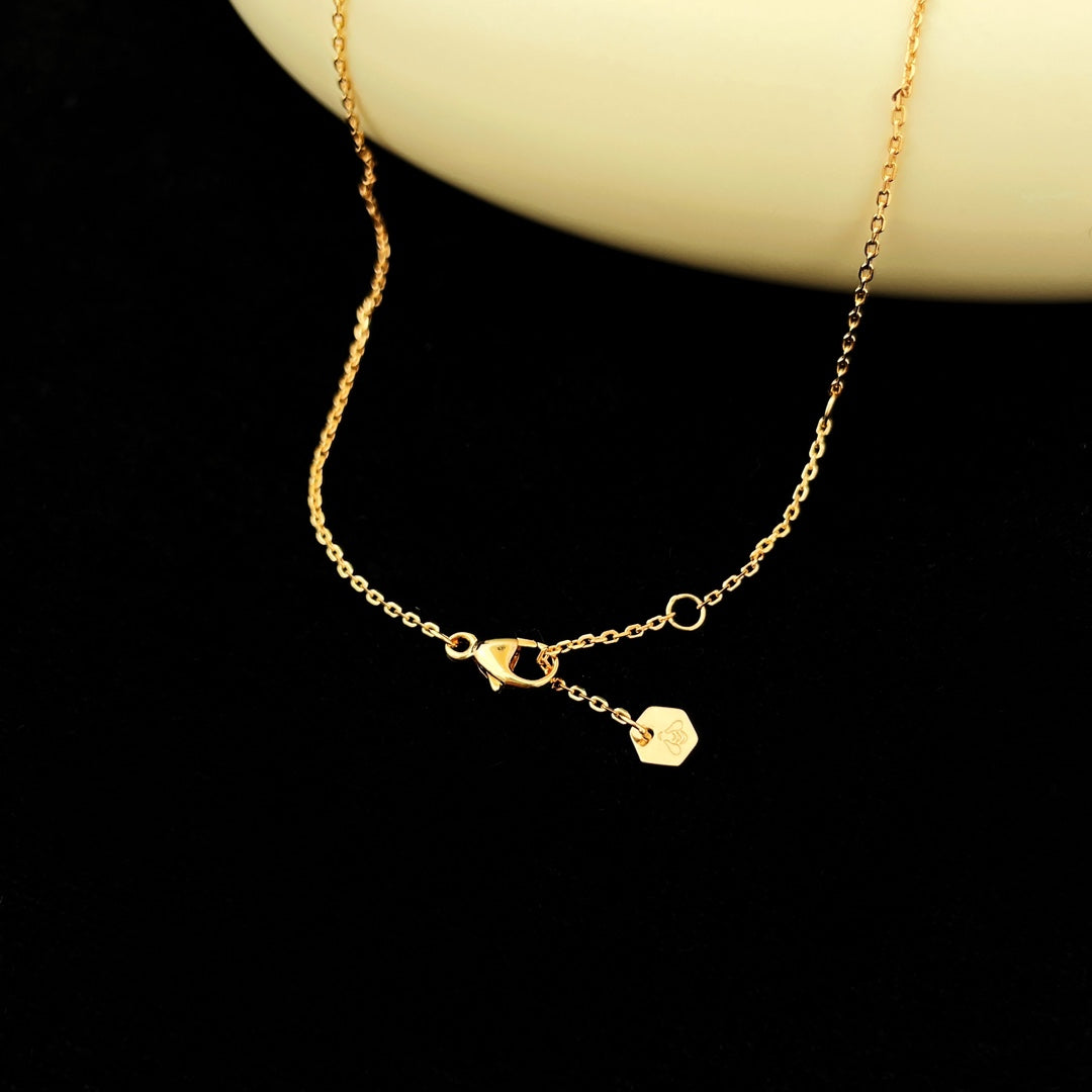 [Clover Jewelery]BEE MINI PEDANT DIAMOND NECKLACE