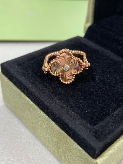 [Clover Jewelery]CLOVER RIVERSIBLE ROSE GOLD RING