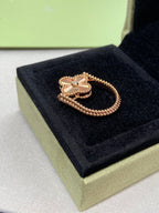 [Clover Jewelry]CLOVER RIVERSIBLE ROSE GOLD RING