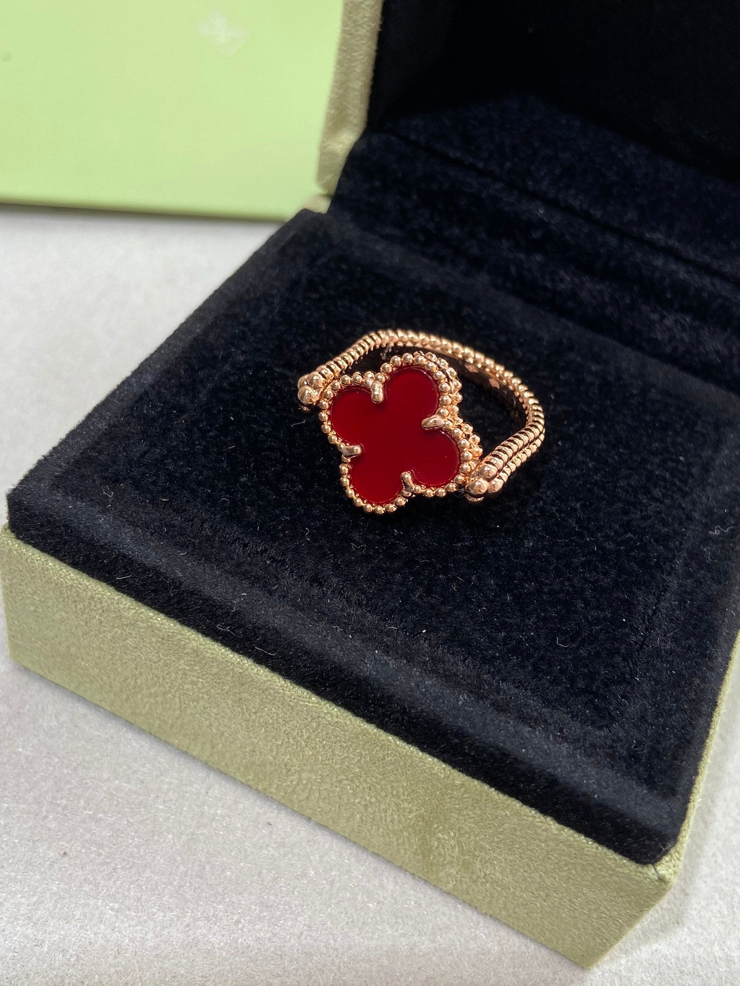 [Clover Jewelery]CLOVER RIVERSIBLE ROSE GOLD RING