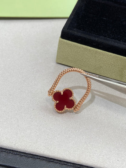 [Clover Jewelery]CLOVER RIVERSIBLE ROSE GOLD RING