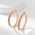 [Clover Jewelry]クラッシュフープイヤリング