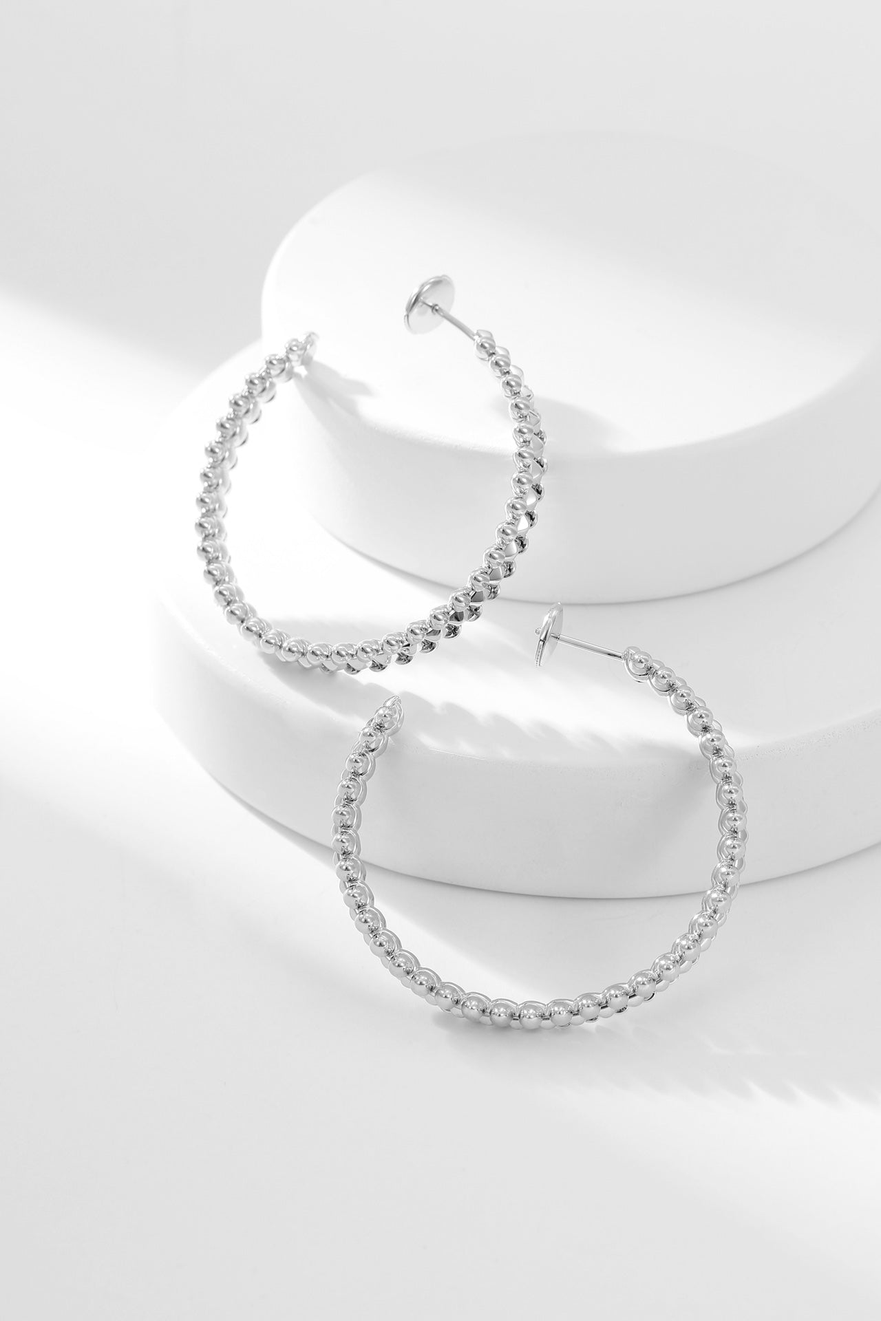[Clover Jewelry]クラッシュフープイヤリング