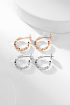 [Clover Jewelry]BEE LOVE DIAMOND HOOP EARRINGS