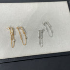 [Clover Jewelry]CHAINE CHAOS DIAMOND DROP OHRRINGE