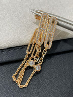 [Clover Jewelry]CHAINE CHAOS DIAMOND DROP OHRRINGE
